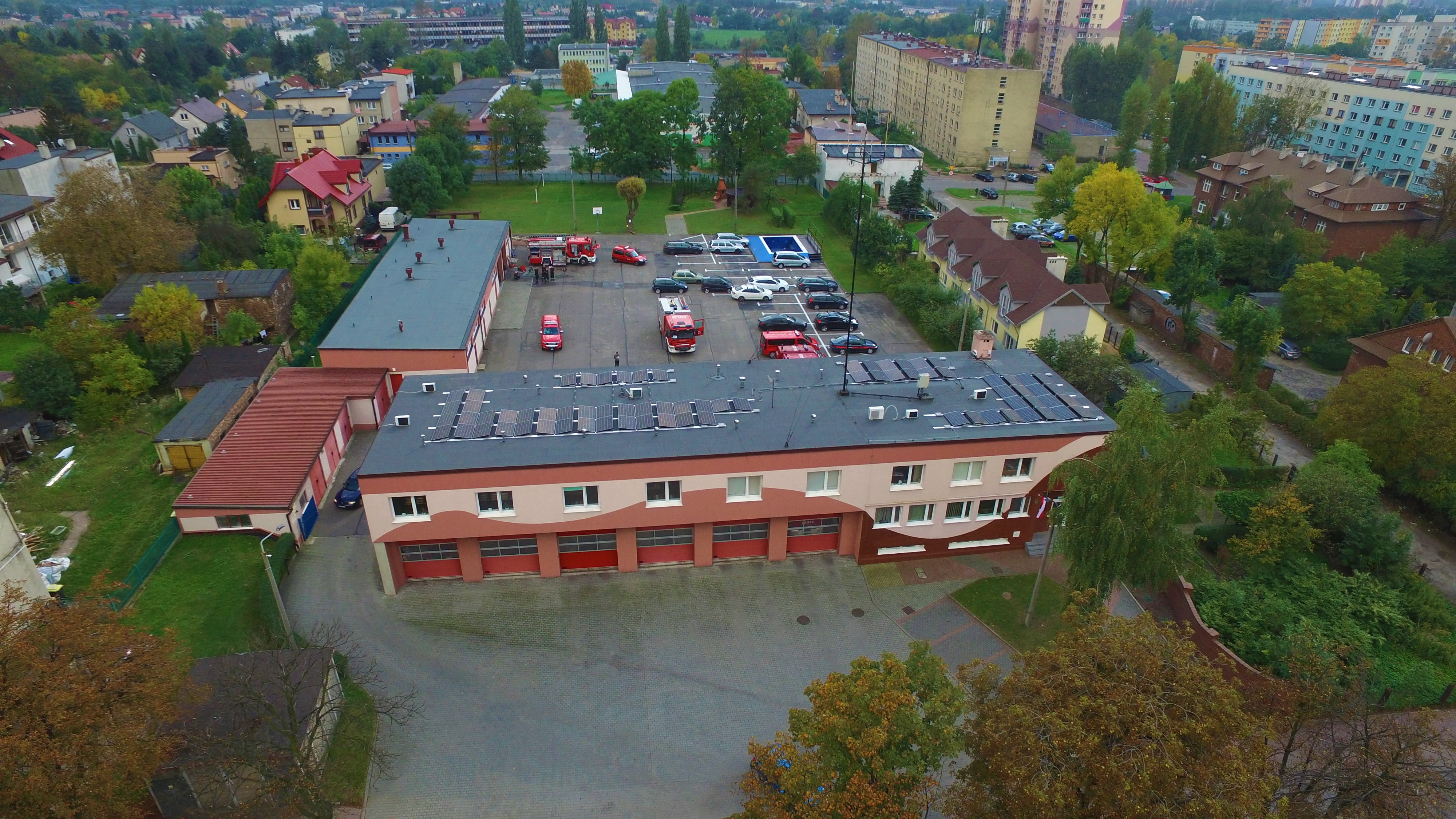 Instalacja fotwoltaiczna Eko-Solar na budynku PSP w Sosnowcu