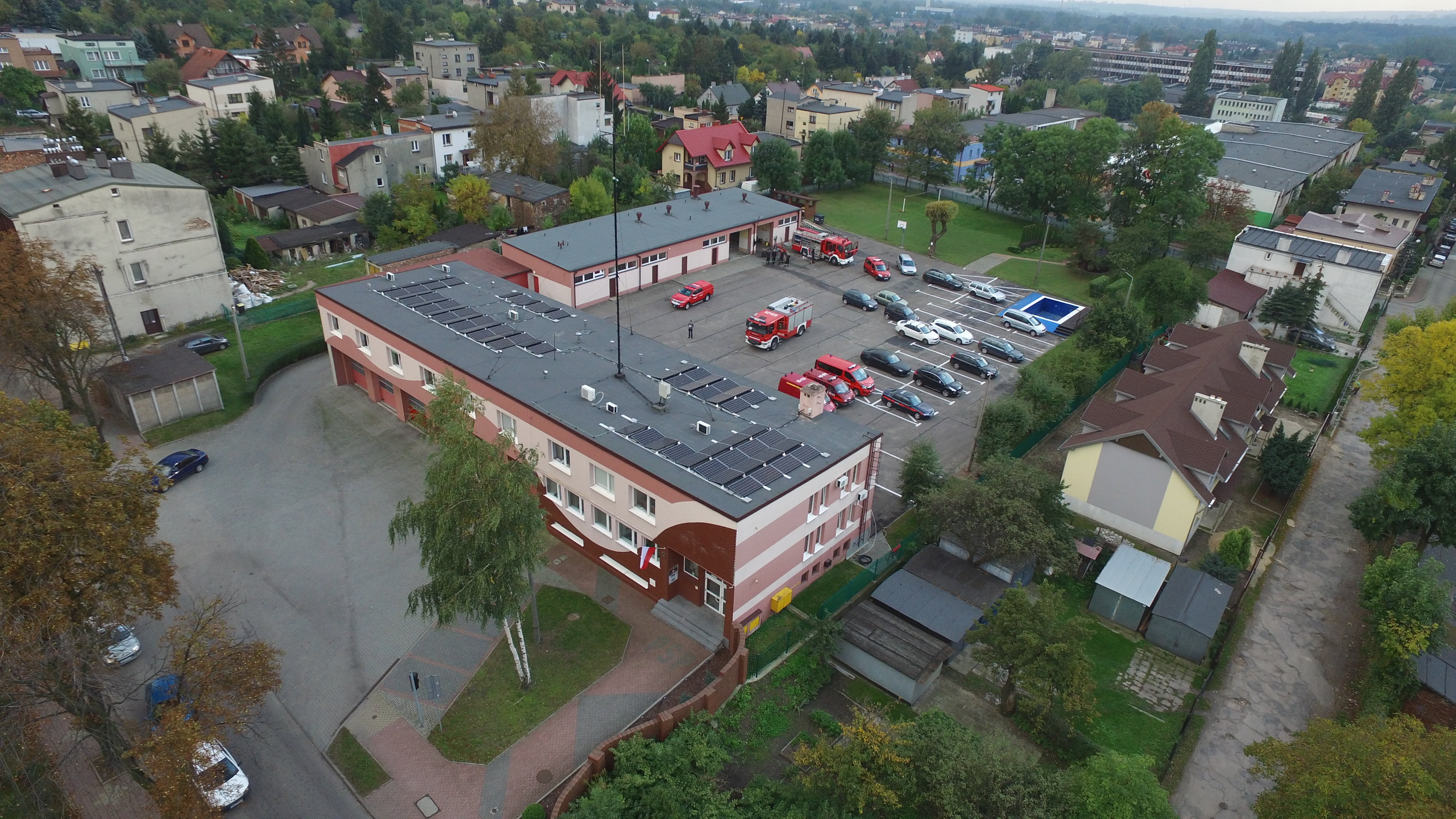 Instalacja fotwoltaiczna Eko-Solar na budynku PSP w Sosnowcu